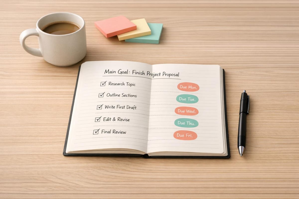 ADHD Goal Breakdown Tool